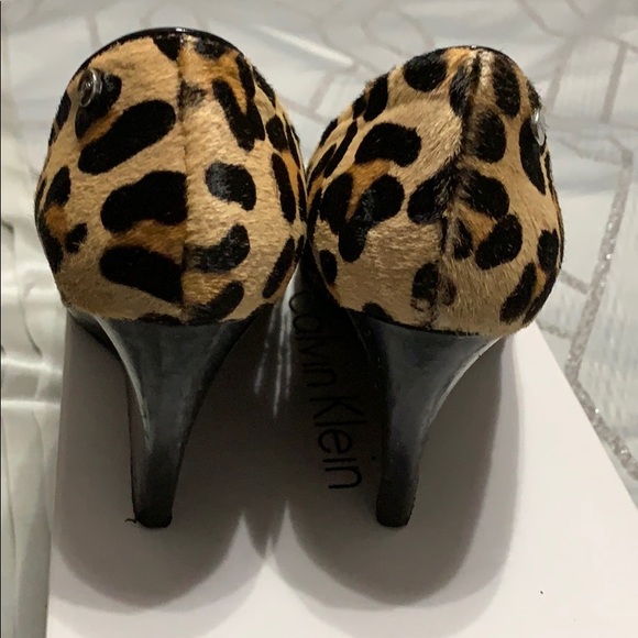 Calvin Klein peep toe wedge heels - Picture 2 of 5